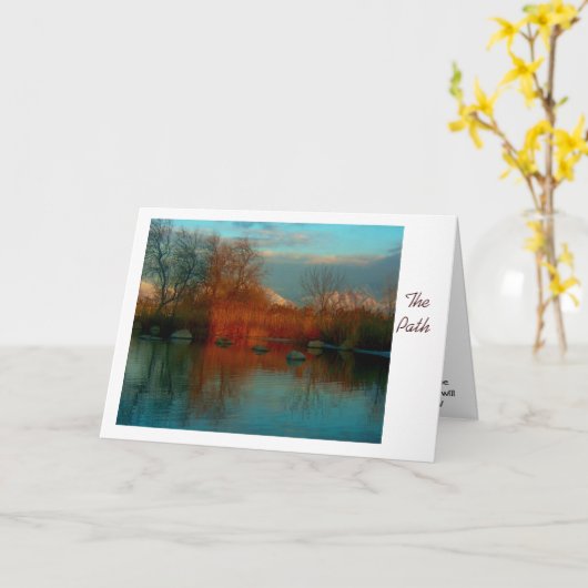 De weg-Aanmoediging Kaart (Gele Bloem)