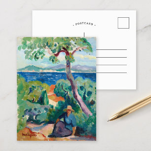 De weg achter Oustalet   Henri Manguin Briefkaart