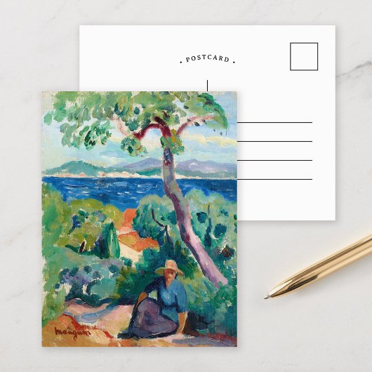 De weg achter Oustalet | Henri Manguin Briefkaart