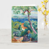 De weg achter Oustalet | Henri Manguin Kaart (Gele Bloem)