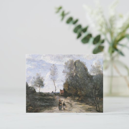 De weg briefkaart (Staand voorkant)