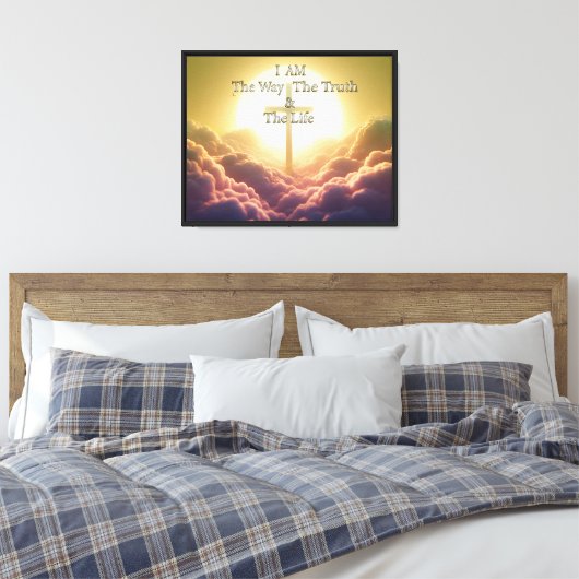 De weg canvas afdruk (Insitu (Slaapkamer))