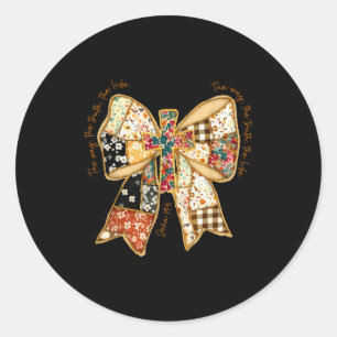 De Weg De Waarheid De Leven Coquette Christelijke  Ronde Sticker
