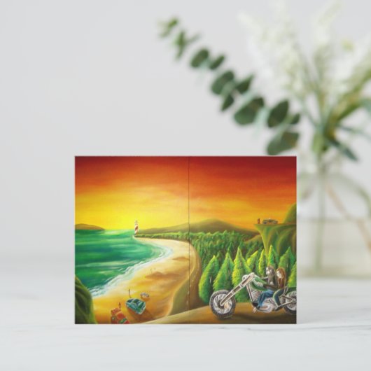 De weg (deel 1) briefkaart (Staand voorkant)