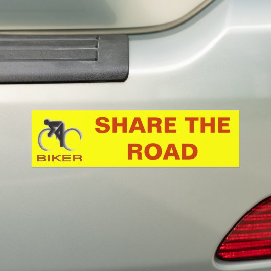 DE WEG DELEN BUMPERSTICKER (Op auto)