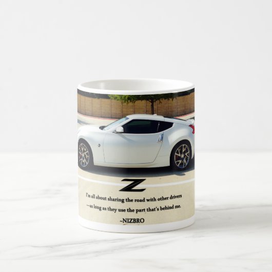 De weg delen koffiemok (Center)