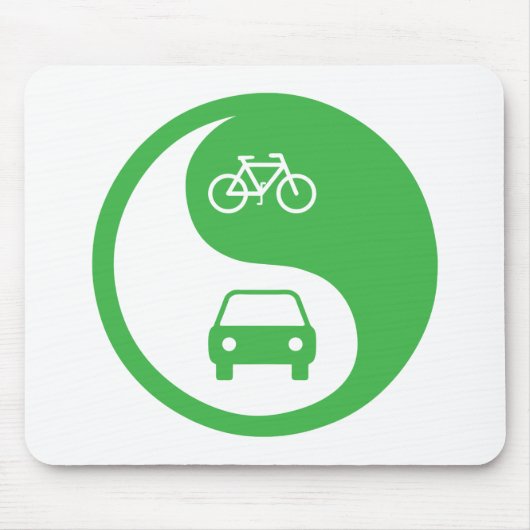 De weg delen Yin Yang Muismat (Voorkant)