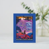 De weg Des Alpes Vintage PosterEurope Briefkaart (Staand voorkant)
