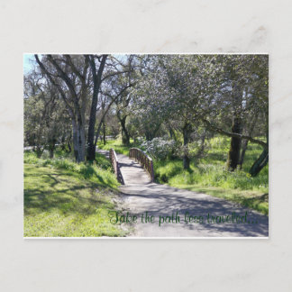 De weg die minder wordt afgelegd... briefkaart