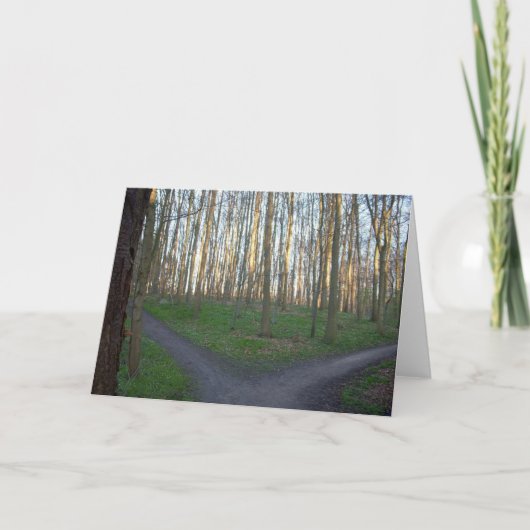 De weg divergeert - Keuzen Kaart (Voorkant)