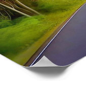 De weg door de donkere nacht poster (Hoek)