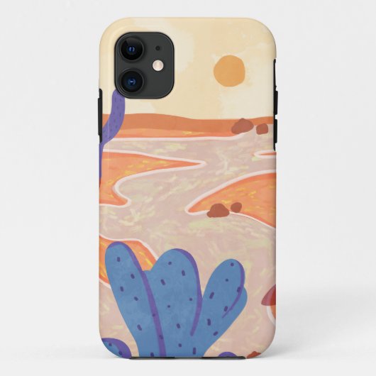 De weg door de geschilderde woestijn Case-Mate iPhone case (Achterkant)
