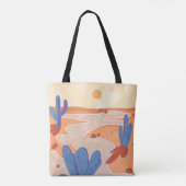 De weg door de geschilderde woestijn tote bag (Achterkant)