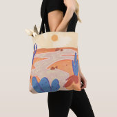 De weg door de geschilderde woestijn tote bag (Dichtbij)