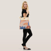 De weg door de geschilderde woestijn tote bag (Op model)