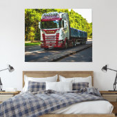 De weg door Herefordshire Canvas Afdruk (Insitu (Slaapkamer))