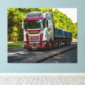 De weg door Herefordshire Canvas Afdruk (Insitu (Houten vloer))