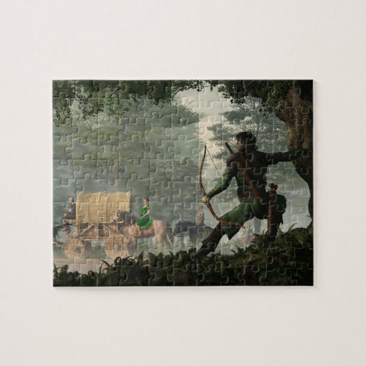 De weg door Sherwood Forest Legpuzzel (Horizontaal)