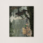 De weg door Sherwood Forest Legpuzzel (Verticaal)