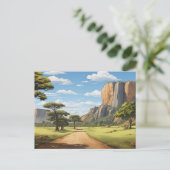 De weg door Zimbabwe Briefkaart (Staand voorkant)