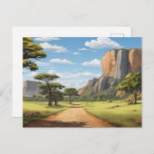 De weg door Zimbabwe Briefkaart (Voorkant / Achterkant)