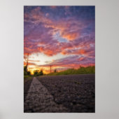 De weg gaat naar de weg poster (Voorkant)