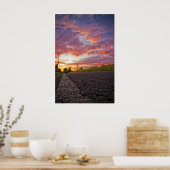 De weg gaat naar de weg poster (Keuken)