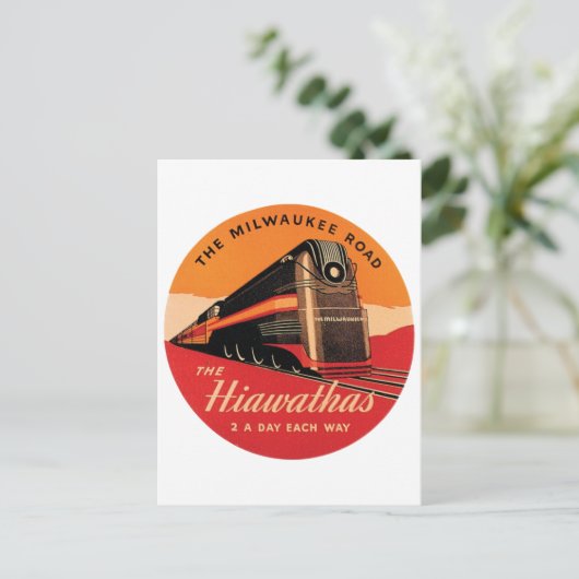 De weg Hiawathas Milwaukee Briefkaart (Staand voorkant)