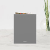 De weg is blauw. Birthday Kaart (Achterkant)