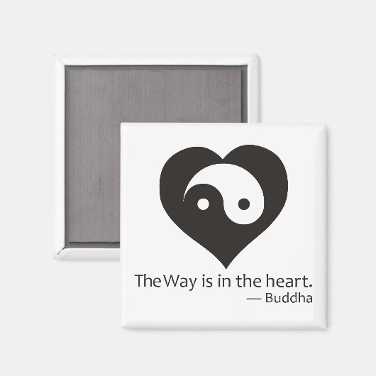 De weg is in het hart magneet (Voorkant / Achterkant)