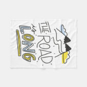 De weg is lang fleece deken (Voorkant (Horizontaal))