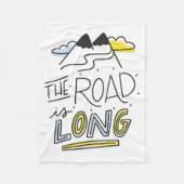 De weg is lang fleece deken (Voorkant)