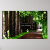 De weg is niet gereisd poster (Voorkant)