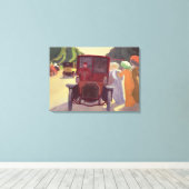 De weg met Acacias, 1908 Canvas Afdruk (Insitu (Houten vloer))
