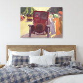 De weg met Acacias, 1908 Canvas Afdruk (Insitu (Slaapkamer))
