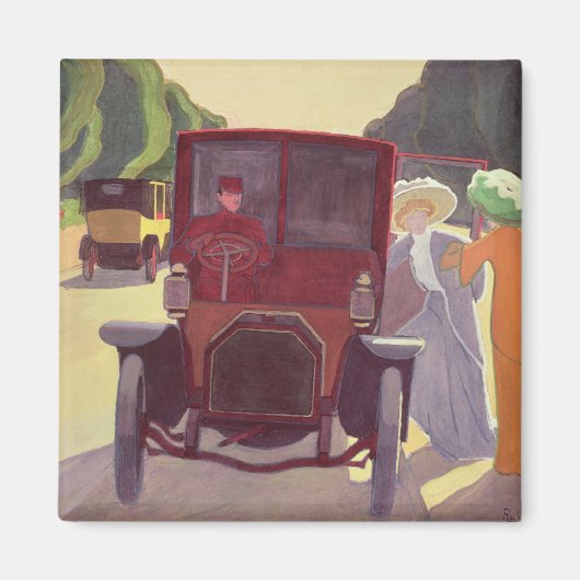 De weg met Acacias, 1908 Magneet (Voorkant)