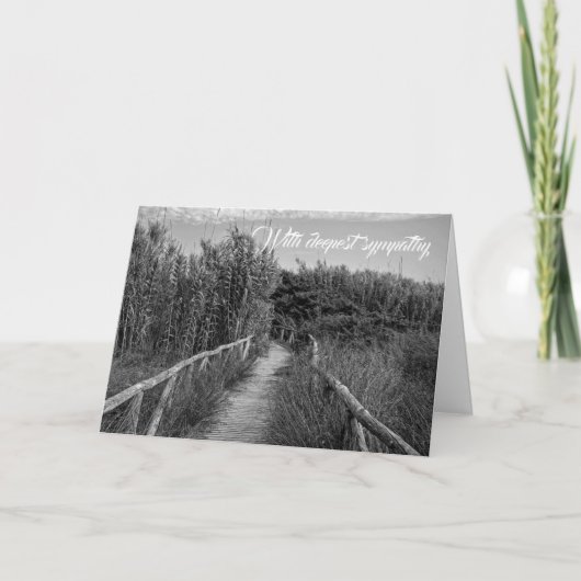 De weg - Met diep medeleven Kaart (Voorkant)