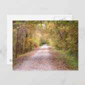 De weg minder gereisd briefkaart (Voorkant / Achterkant)