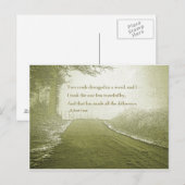 De weg minder gereisd briefkaart (Voorkant / Achterkant)