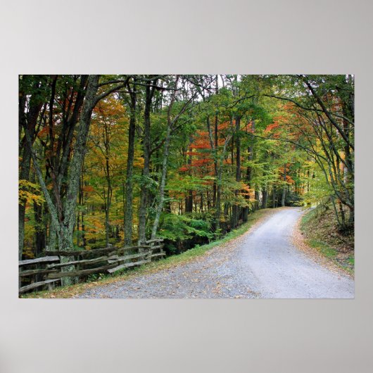 De weg minder gereisd poster (Voorkant)