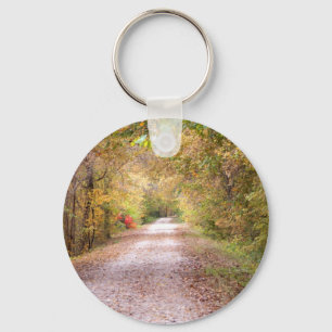 De weg minder gereisd sleutelhanger