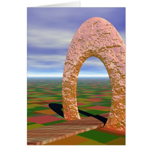 De weg minder getrapt, Abstracte boog, landbouwgro (Voorkant)