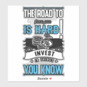 De weg naar $100.000 is een harde sticker (Vel)