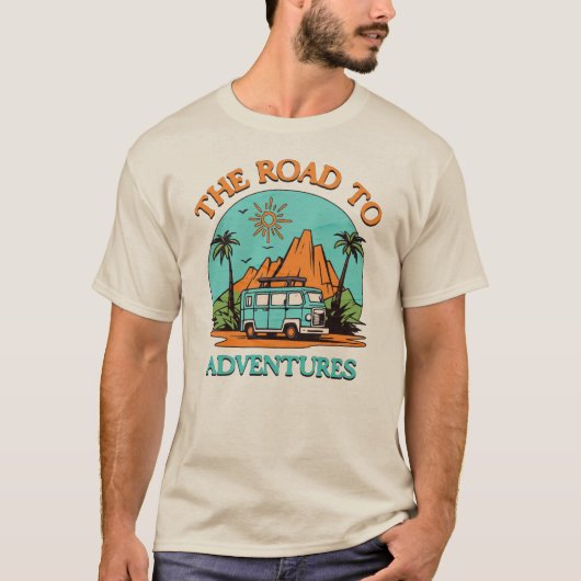 De weg naar avonturen t-shirt (Voorkant)