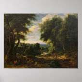 De weg naar Boitsfort van Auderghem Poster (Voorkant)