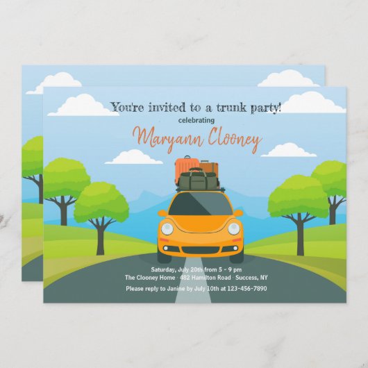 De weg naar College Uitnodiging (Voorkant / Achterkant)