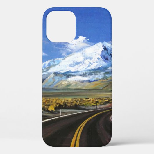 de weg naar de bergen - olie die asfalt schildert  Case-Mate iPhone case (Achterkant)