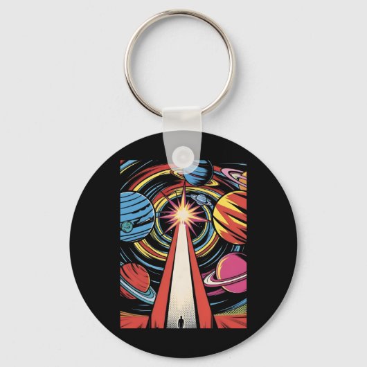 De weg naar de Cosmo Sticker Sleutelhanger (Voorkant)