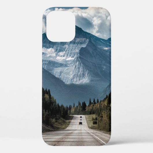 De weg naar de grote bergberg, weg, bos, tra Case-Mate iPhone case (Achterkant)