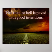 De weg naar de hel poster (Voorkant)